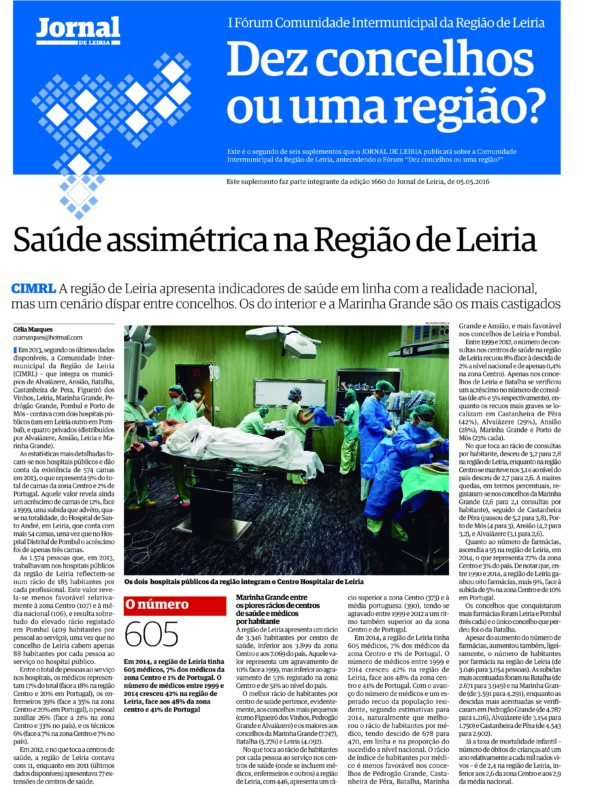 I Fórum Comunidade Intermunicipal da Região de Leiria - Saúde